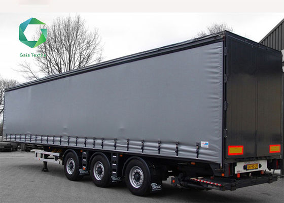 PVC Knife Coated Tarpaulin 550gsm Vinyl Coated Truck Cover Độ bền kéo 2500N